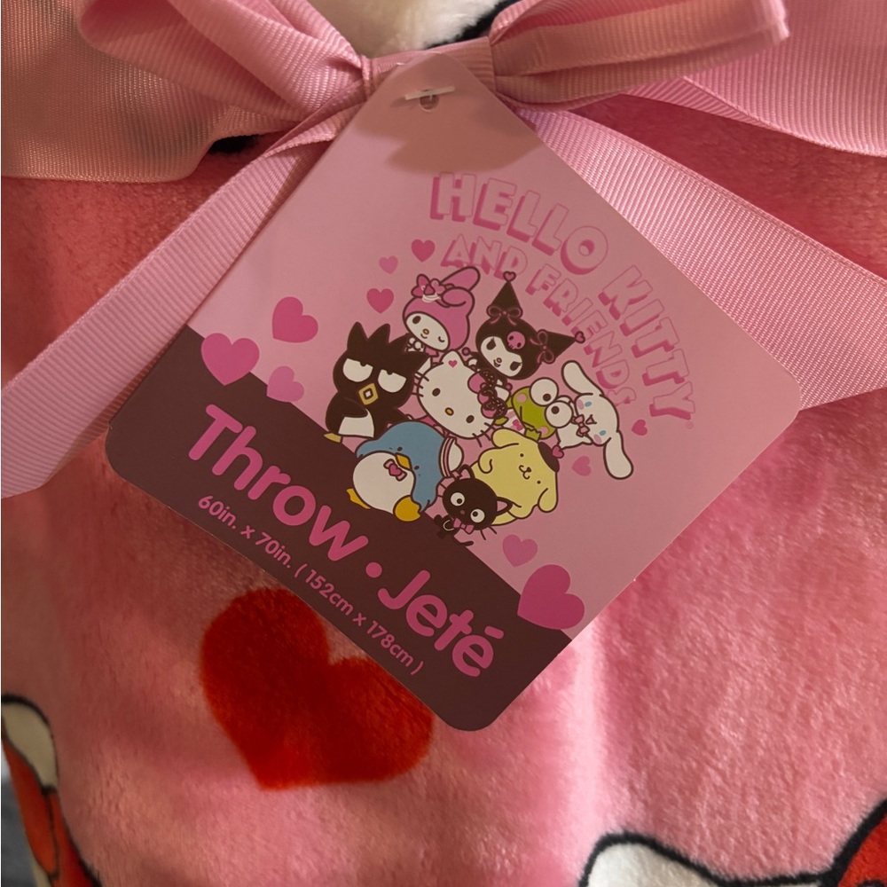 Brand new hello kitty valentine throw